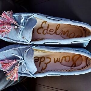 Sam Edelman Blue Tassel Loafers